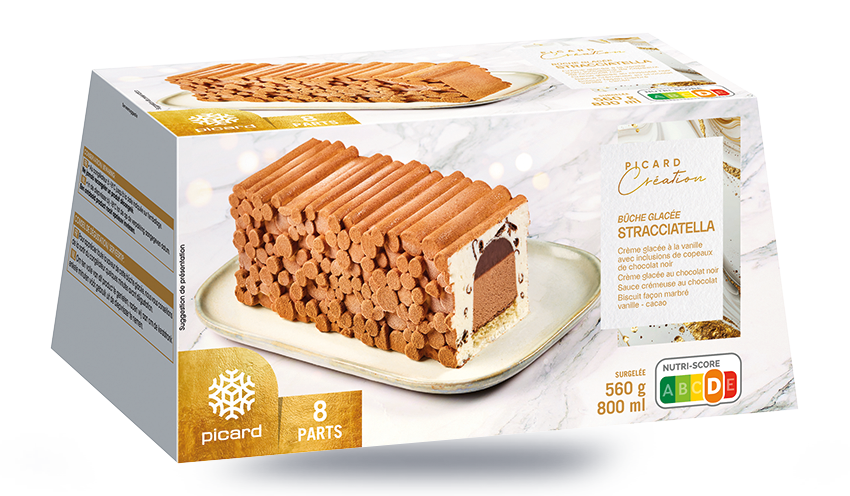 Bûche glacée stracciatella, 8 parts — vue 3