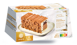 Bûche glacée stracciatella