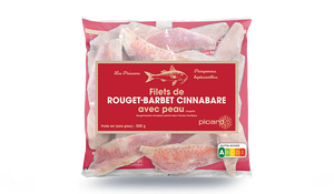 Filets de rouget-barbet cinnabare, avec peau