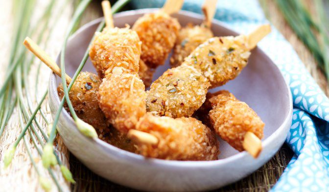 8 brochettes de poulet thaï