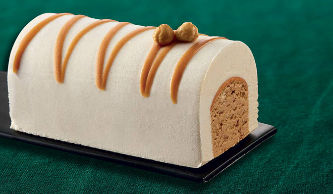 Bûche vanille-caramel