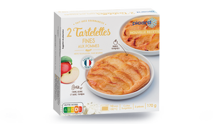 2 tartelettes fines aux pommes