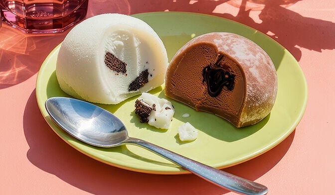 2 Mochis glacés cacao coeur coulant / cookie — vue 3