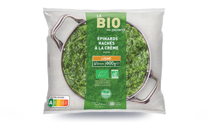 Epinards hachés à la crème bio