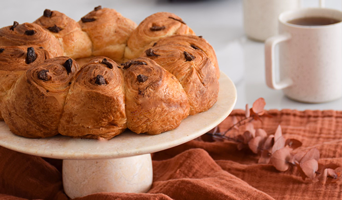 Couronne de pains au chocolat par Anne-Sophie Vidal