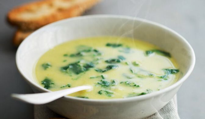 Velouté fèves épinard cuisiné à l'huile d'olive (5,3%)