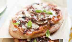 Pizza express bœuf, champignons
