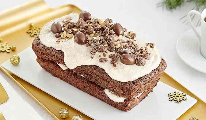 Cake au chocolat à la crème de marrons et aux amandes