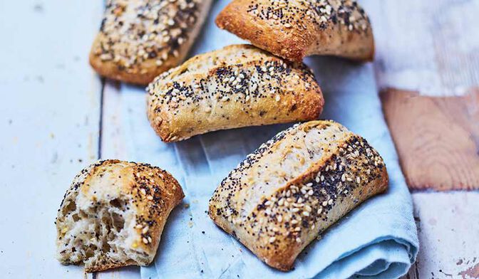 6 petits pains multigraines