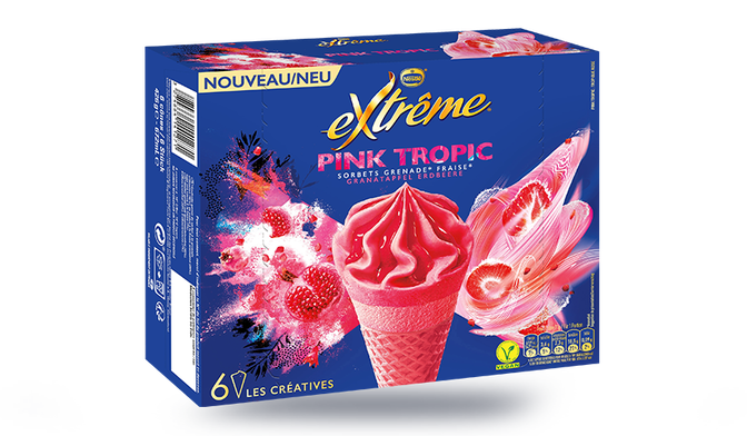 6 cônes Extrême Pink Tropic