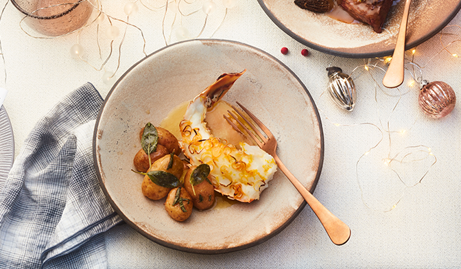 Langouste grillée au beurre d'agrumes