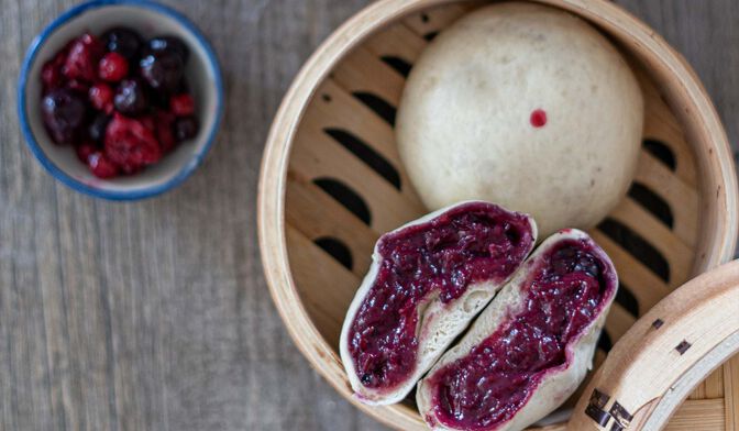 Bao aux fruits rouges