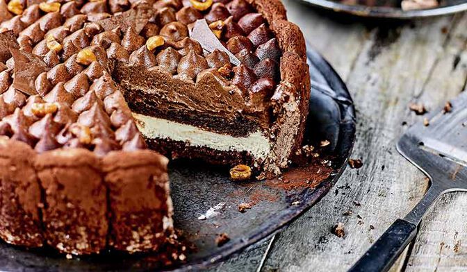 Charlotte chocolat-vanille