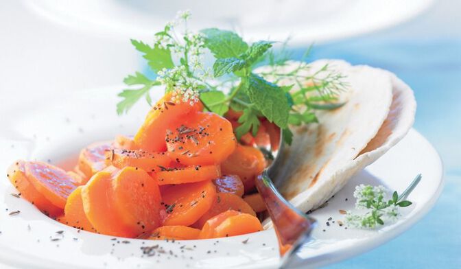 Salade de carottes à l'orange et au pavot