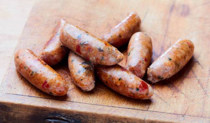 8 mini-saucisses de volaille à la basquaise