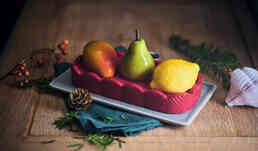 B&ucirc;che glac&eacute;e fruits rouges mangue citron jaune poire