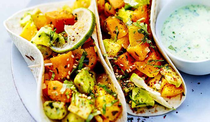 Tacos avocat-mangue-potiron