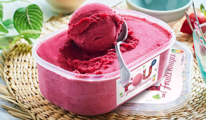 SORBET FRUITS ROUGES 650G