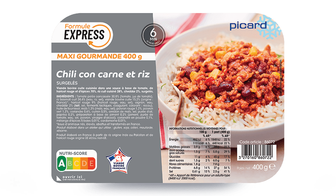 Chili con carne et riz