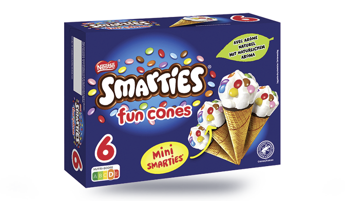 6 SMARTIES FUN CONES