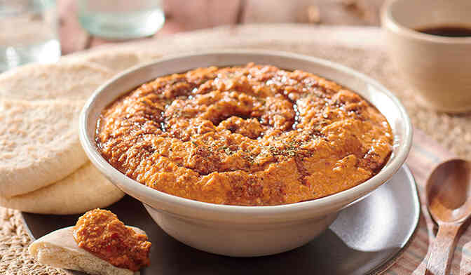 Muhamarra, Tartinade aux poivrons et aux noix