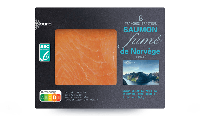 8 Tranches de saumon fumé Norvège ASC — vue 3