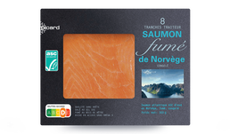 8 tranches de saumon fum&eacute; Norv&egrave;ge ASC**