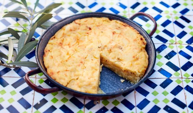 Tortilla espagnole aux oignons