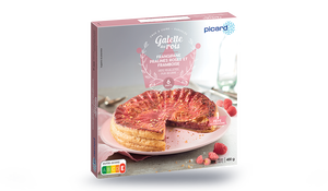 Galette des rois frangipane pralines roses et framboise