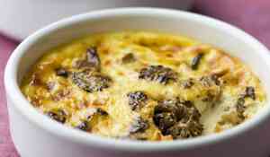 Crème brulée aux morilles