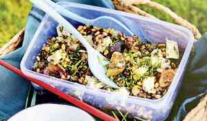 Salade de lentilles au bleu d’Auvergne