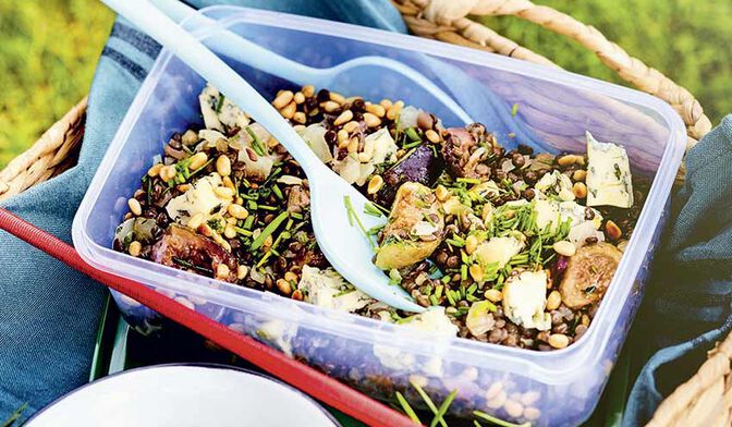 Salade de lentilles au bleu d’Auvergne