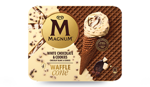 4 c&ocirc;nes MAGNUM cookie
