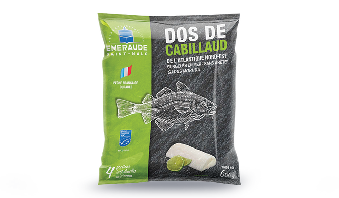 Dos de cabillaud MSC pêche française