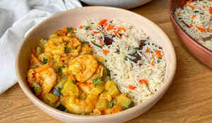 Curry de crevettes