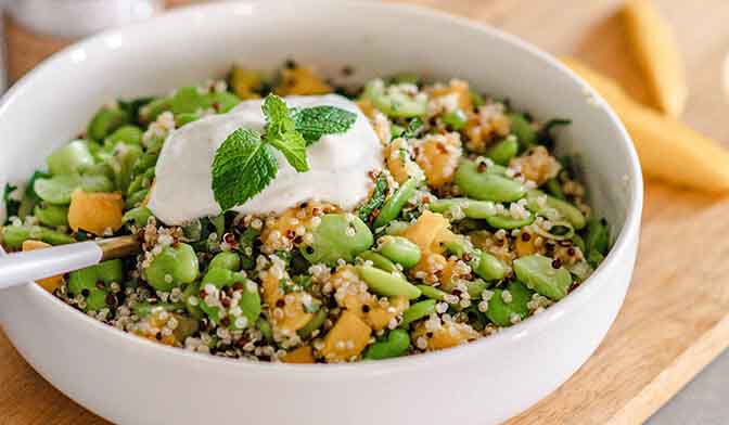 Salade végétarienne aux saveurs exotiques par Clémence @healthyclemsy