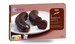 2 BOUDINS NOIRS OIGNONS