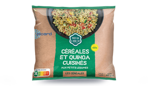 Quinoa et céréales cuisinés aux petits légumes