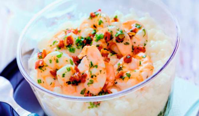 CREVETTE/RISOTTO/EPINARD