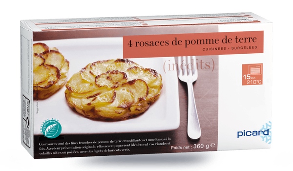 4 ROSACES POMME DE TERRE surgelés - Les légumes - Picard