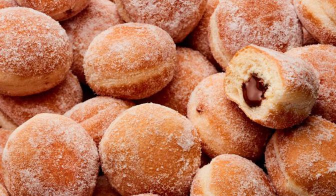 8 mini-beignets cœur chocolat-noisette