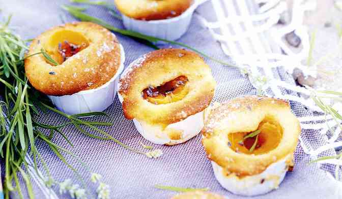 Petits gâteaux abricot-lavande