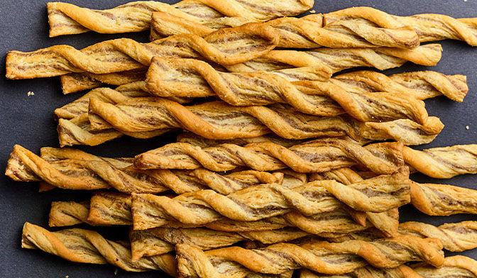 Torsades feuilletées aux olives — vue 3