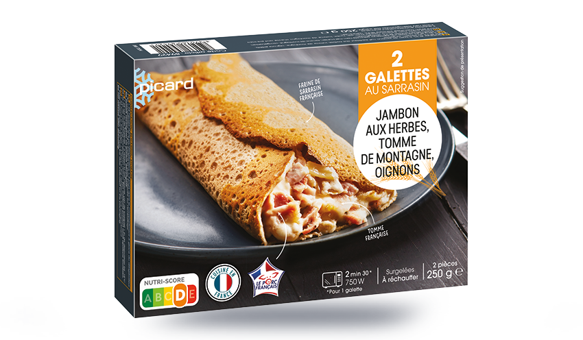 2 Galettes jambon tomme de montagne, oignons — vue 3