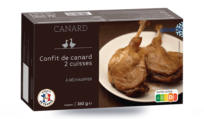 2 cuisses de canard du Sud-Ouest confites
