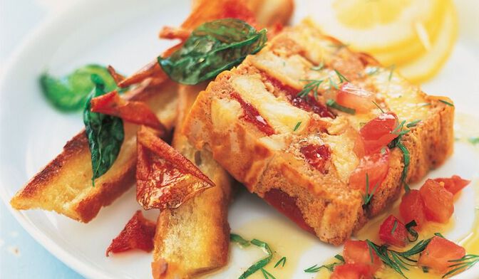 Terrine de lotte à la sauce vierge
