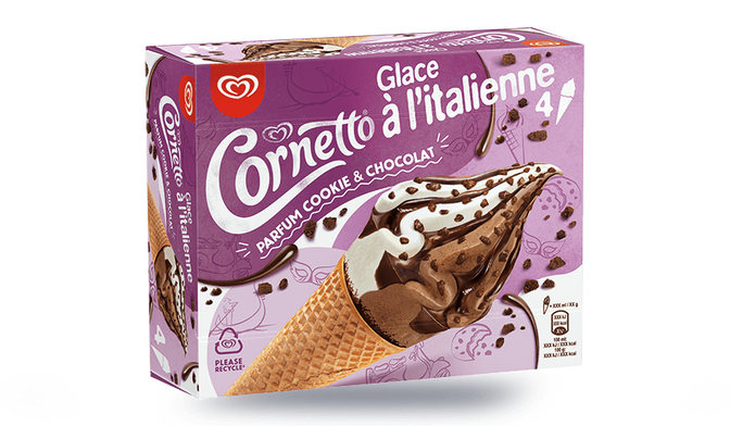 4 CORNETTO COOKIE/CHOCO