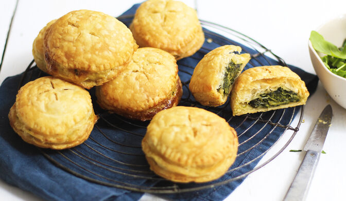 Petites tourtes aux épinards et chèvre