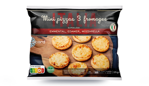 Mini pizzas 3 fromages