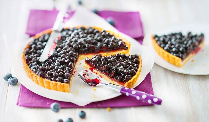 Tarte aux myrtilles